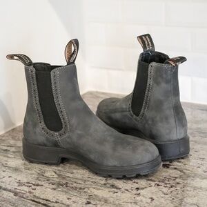 Blundstone Women's High Top Boots in Rustic Black 7.5